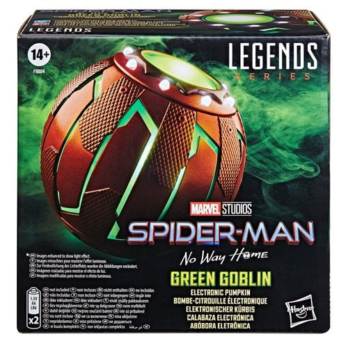 Marvel Legends -  Spider-Man: No Way Home - Green Goblin Electronic Pumpkin Bomb Prop Replica