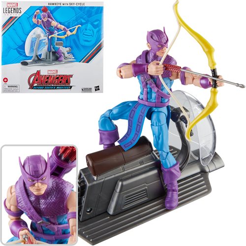 Marvel Legends - Avengers 60th Anniversary - Hawkeye with Sky-Cycle Set