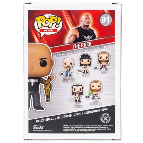 Funko Pop! WWE The Rock with Championship Belt EE Exclusive