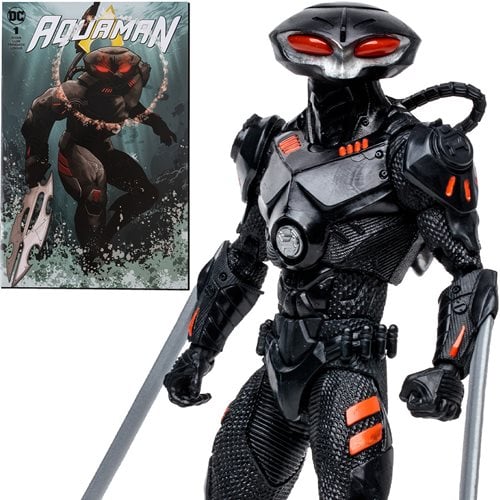 DC - DC Direct - Black Manta Page Punchers 7 Inch Figure With Aquaman Comic Book