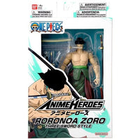 Bandai - One Piece Anime Heroes - Roronoa Zoro Three Sword Style Figure