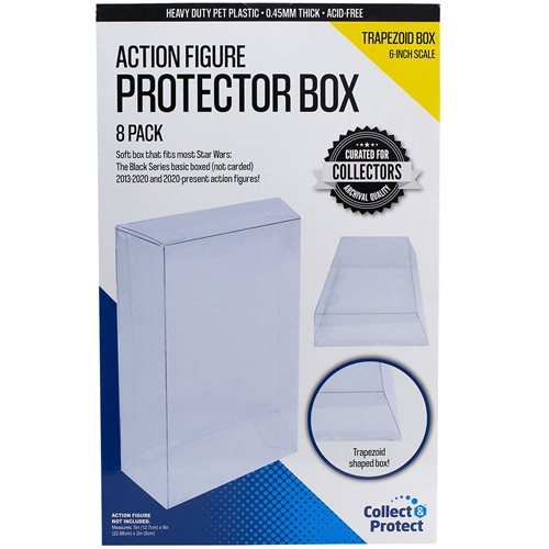 Action Figure Protector Box - Trapezoid (8 Pack)