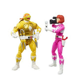 Power Rangers & Teenage Mutant Nina Turtles - Lightning Collection -April O'Neil Pink & Michelangelo Yellow 2 Pack