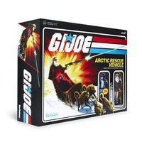 G.I. Joe - Super7 - Arctic Rescue Vehicle With Snake Eyes & Blind Woodsman ReAction Figures