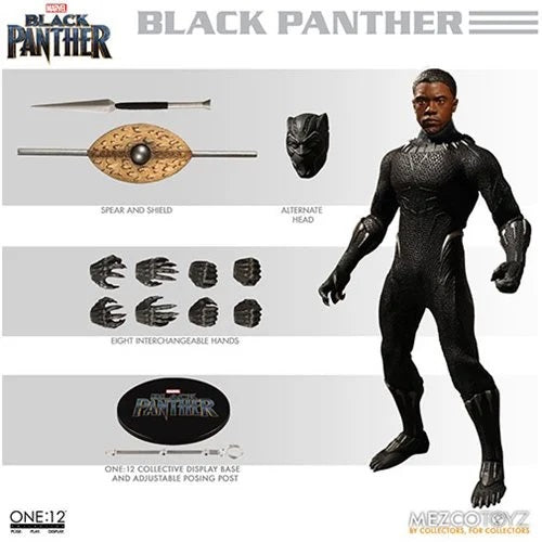 Mezco - One:12 Collective Action Figures - Black Panther