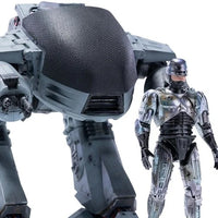 HIYA Toys - ED-209 vs. RoboCop Battle Damaged 1:18 Scale Action Figure Set - SDCC 2022 PX Exclusive