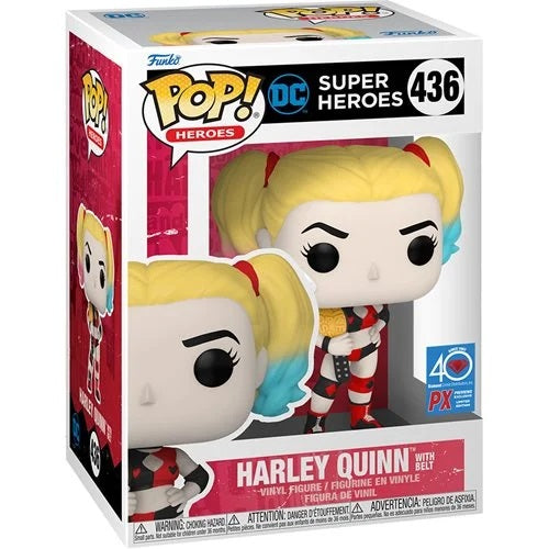 Funko Pop! - DC Super Heroes - Harley Quinn With Belt PX Exclusive #436