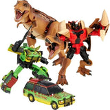 Transformers - Jurassic Park - Transformers Mash-Up Tyrannocon Rex and Autobot JP93 Set
