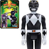 Super7 - ReAction Figures - Might Morphin Power Rangers Black Ranger 3.75" Figure
