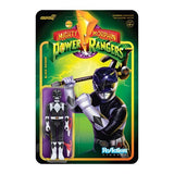 Super7 - ReAction Figures - Might Morphin Power Rangers Black Ranger 3.75" Figure