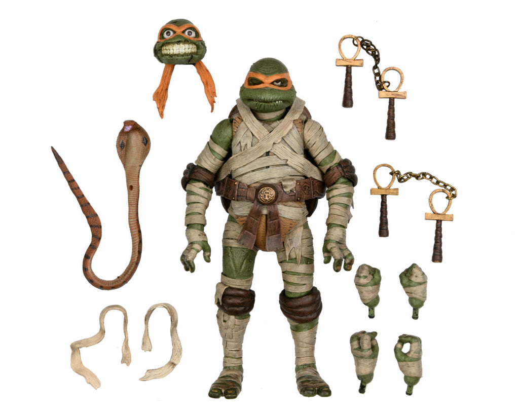 Teenage Mutant Ninja Turtles - NECA - Universal Monsters x Mummy Michelangelo