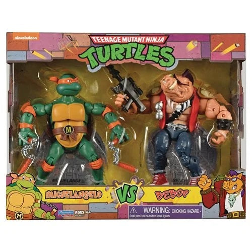 Teenage Mutant Ninja Turtles - Playmates - TMNT Classic Michelangelo vs. BeBop
