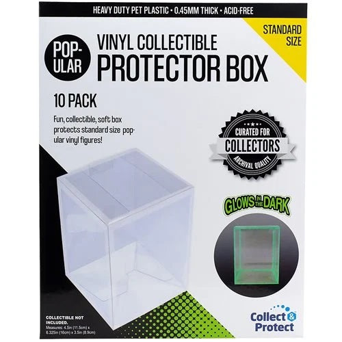 Funko Pop! - Protector Box - Fits Single Standard Pop Glow In The Dark (10 Pack)