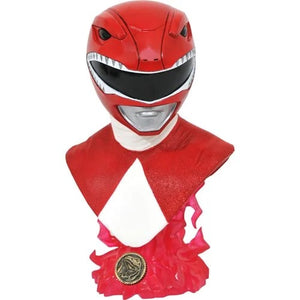Diamond Select - Legends in 3D - Mighty Morphin' Power Rangers Red Ranger 1:2 Scale Bust