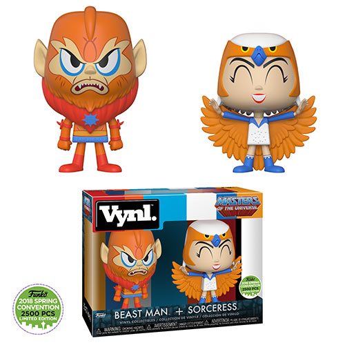 Funko VYNL - Masters of the Universe - Sorceress & Beast Man 2-Pack - 2018 Convention Exclusive